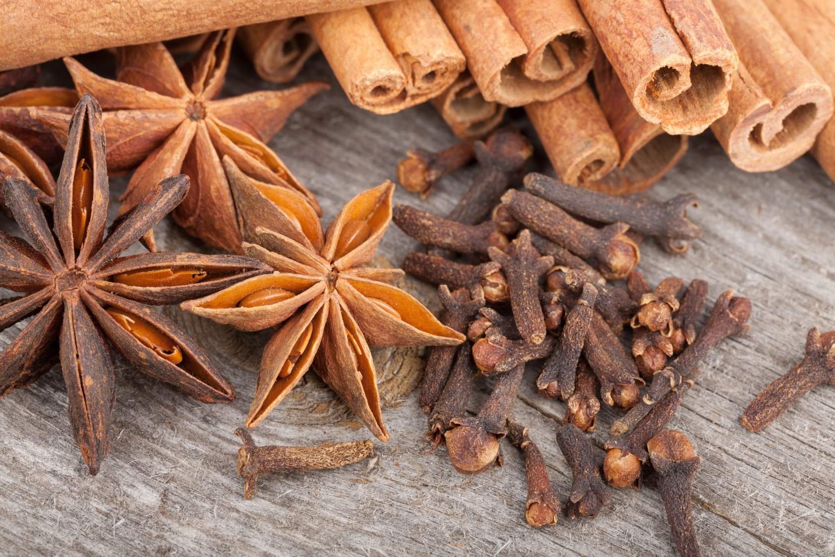 Anise, Cinnamon and Clove Spices